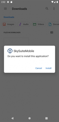 SkySuiteMobile install.png